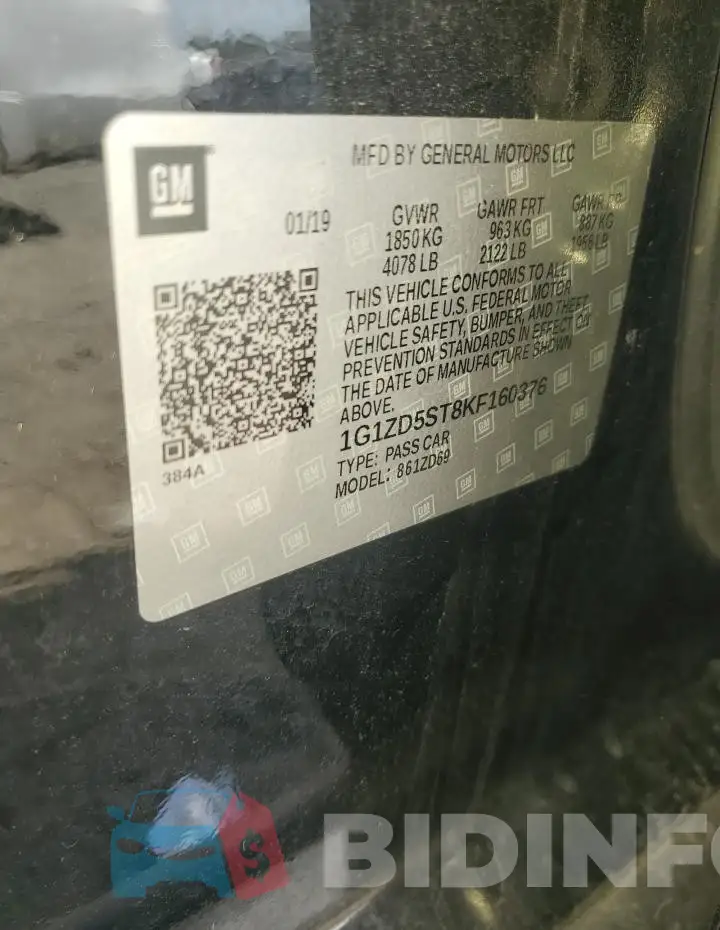 1G1ZD5ST8KF160376 Photo# 12