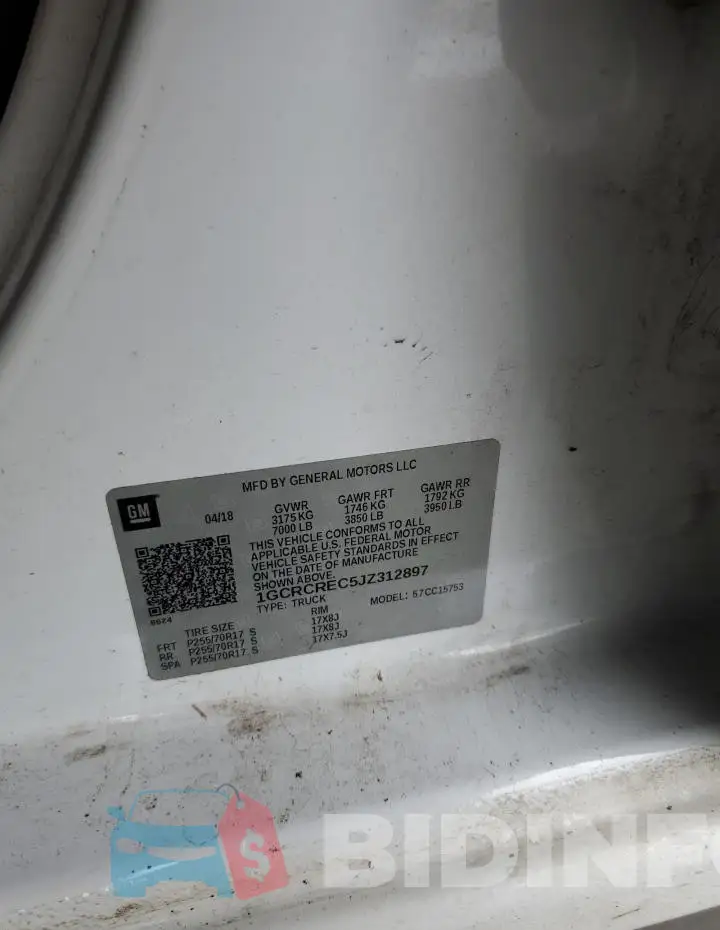 1GCRCREC5JZ312897 Photo# 12