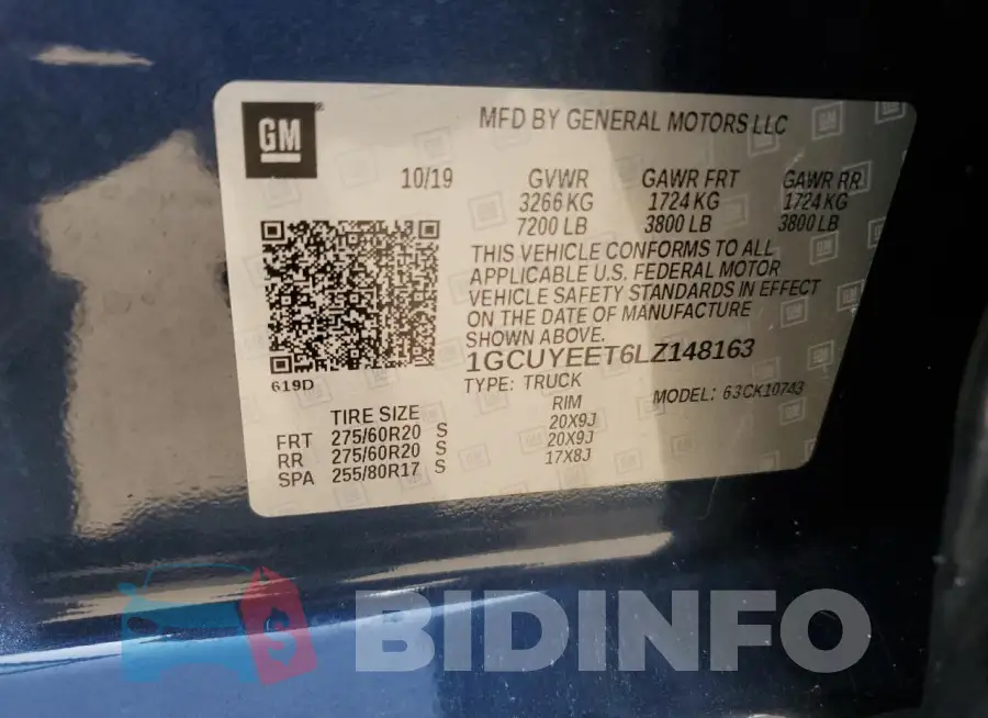 1GCUYEET6LZ148163 Photo# 12