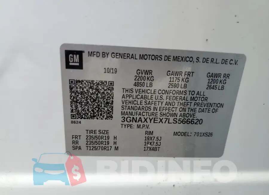 3GNAXYEX7LS566620 Photo# 13