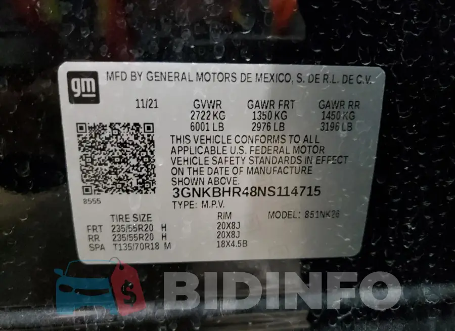 3GNKBHR48NS114715 Photo# 13