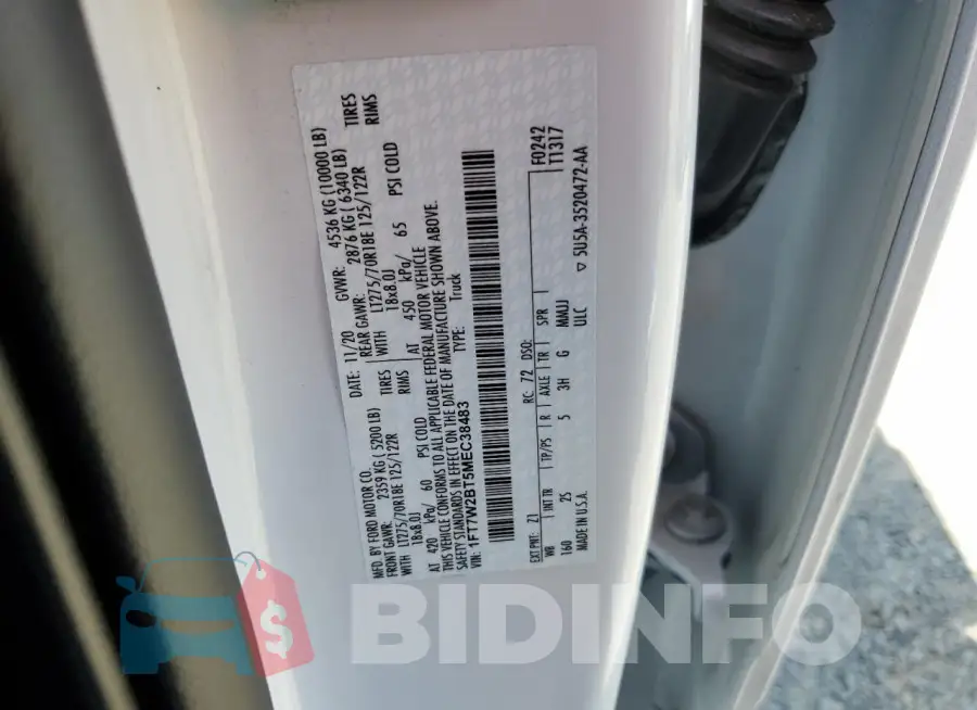 1FT7W2BT5MEC38483 Photo# 13