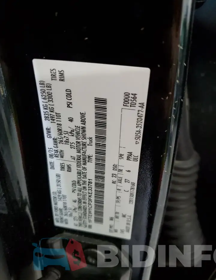 1FTEW1CP3FKE33781 Photo# 12