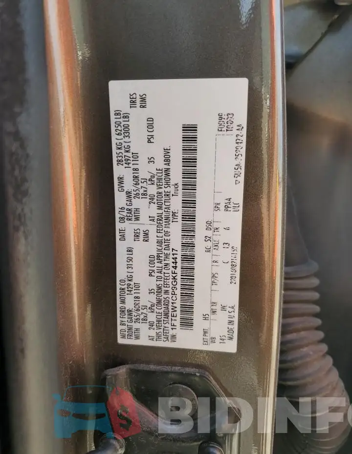 1FTEW1CP9GKF44417 Photo# 12