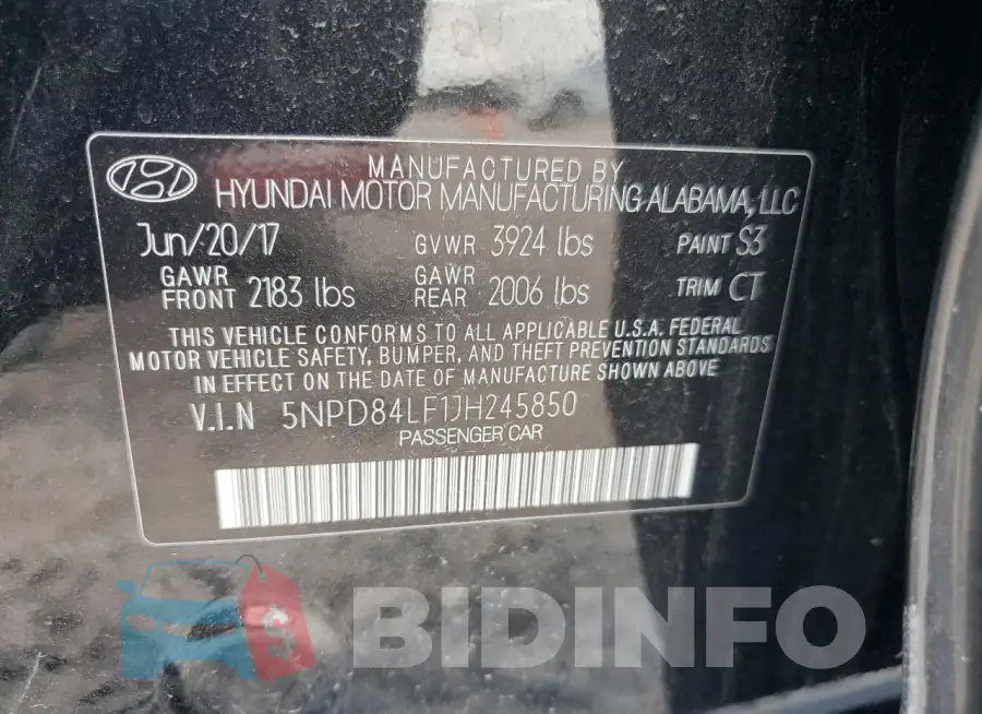 5NPD84LF1JH245850 Photo# 12