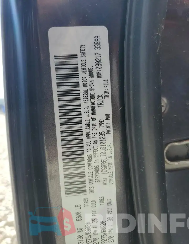 1C6RR6LT0JS101235 Photo# 12