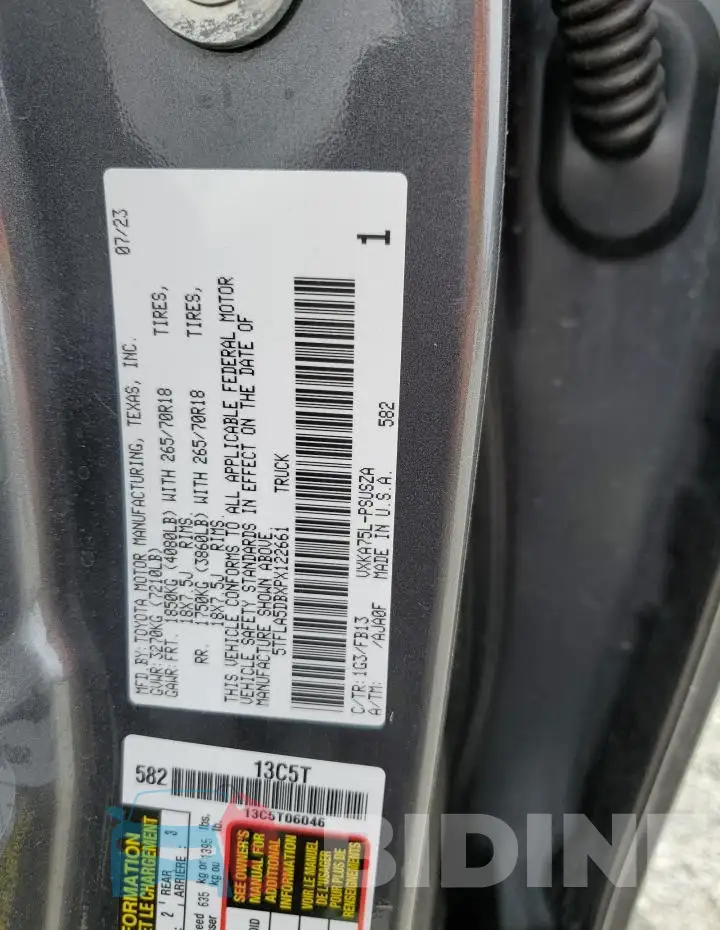5TFLA5DBXPX122661 Photo# 12