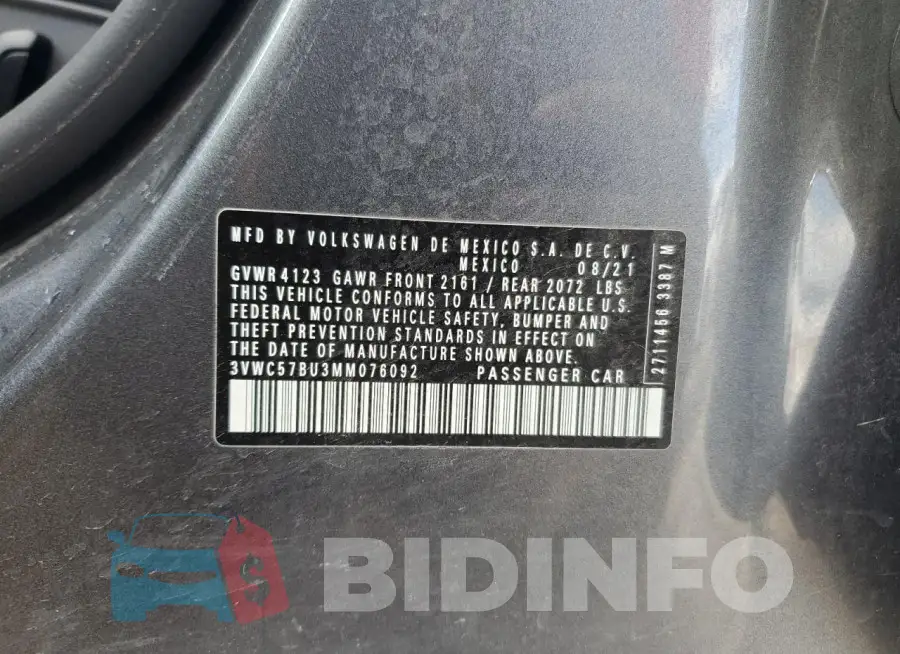 3VWC57BU3MM076092 Photo# 12