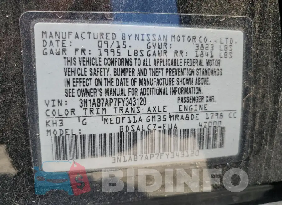3N1AB7AP7FY343120 Photo# 12