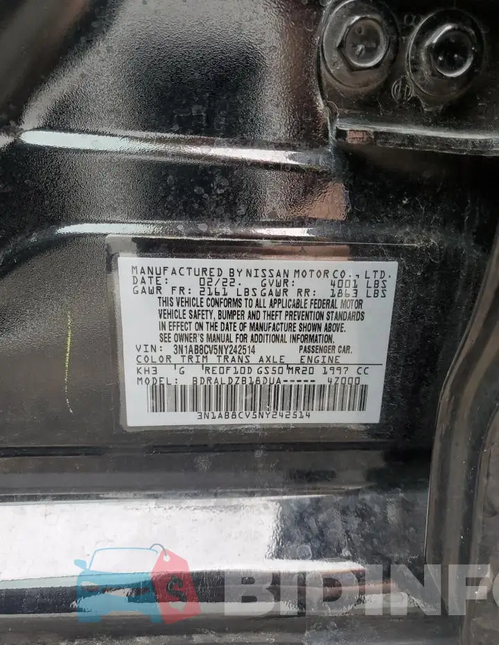 3N1AB8CV5NY242514 Photo# 12