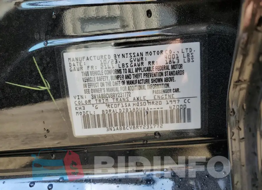 3N1AB8CV8RY231772 Photo# 12