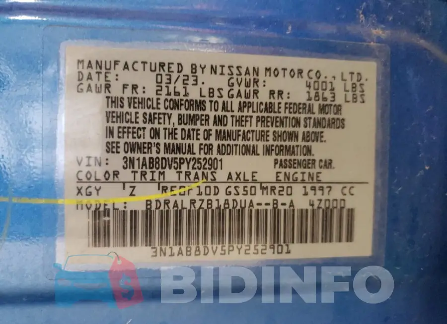 3N1AB8DV5PY252901 Photo# 12