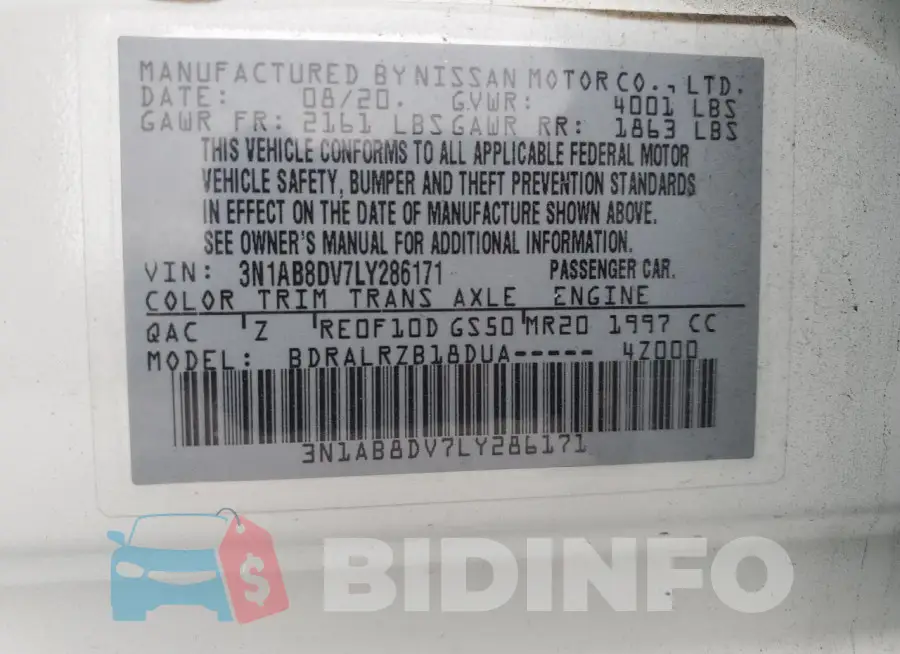 3N1AB8DV7LY286171 Photo# 12