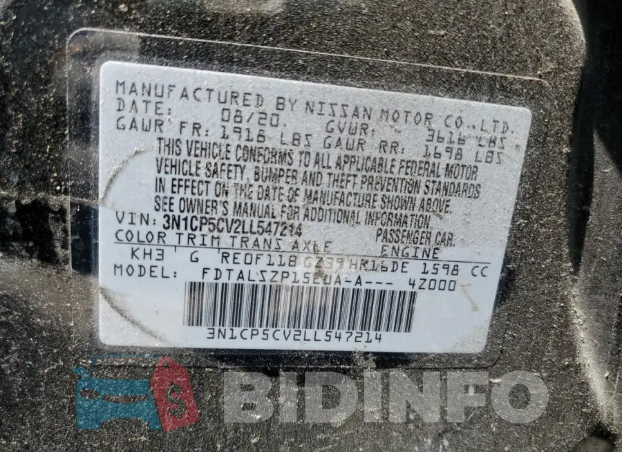 3N1CP5CV2LL547214 Photo# 12