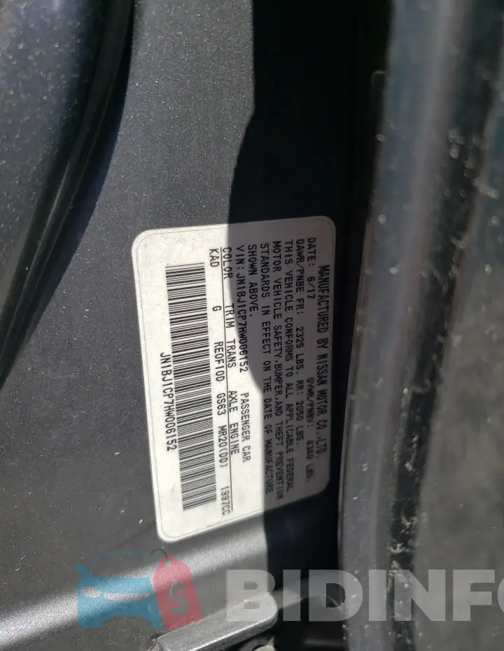 JN1BJ1CP7HW006152 Photo# 13