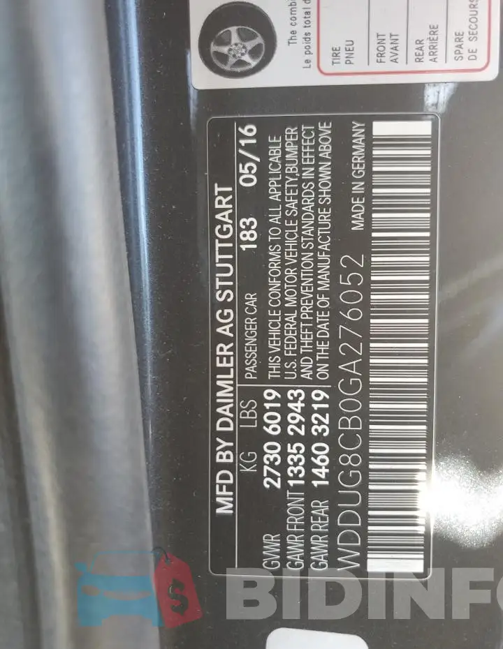 WDDUG8CB0GA276052 Photo# 12