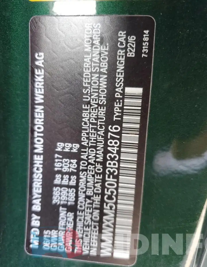 WMWXM5C50F3B34876 Photo# 12