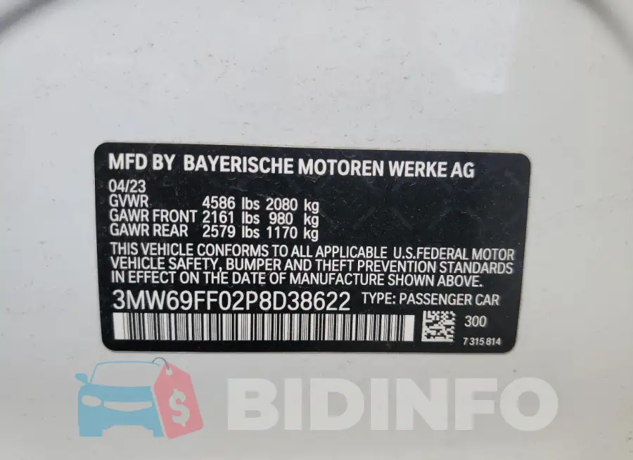 3MW69FF02P8D38622 Photo# 12