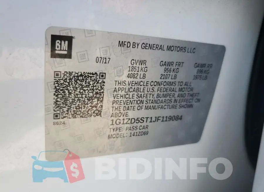 1G1ZD5ST1JF119084 Photo# 12