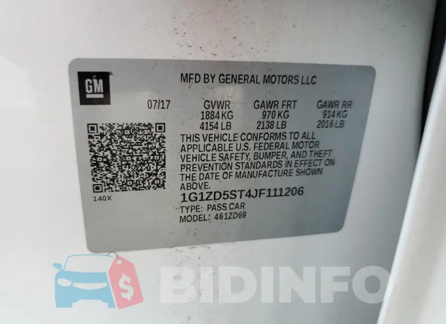 1G1ZD5ST4JF111206 Photo# 12
