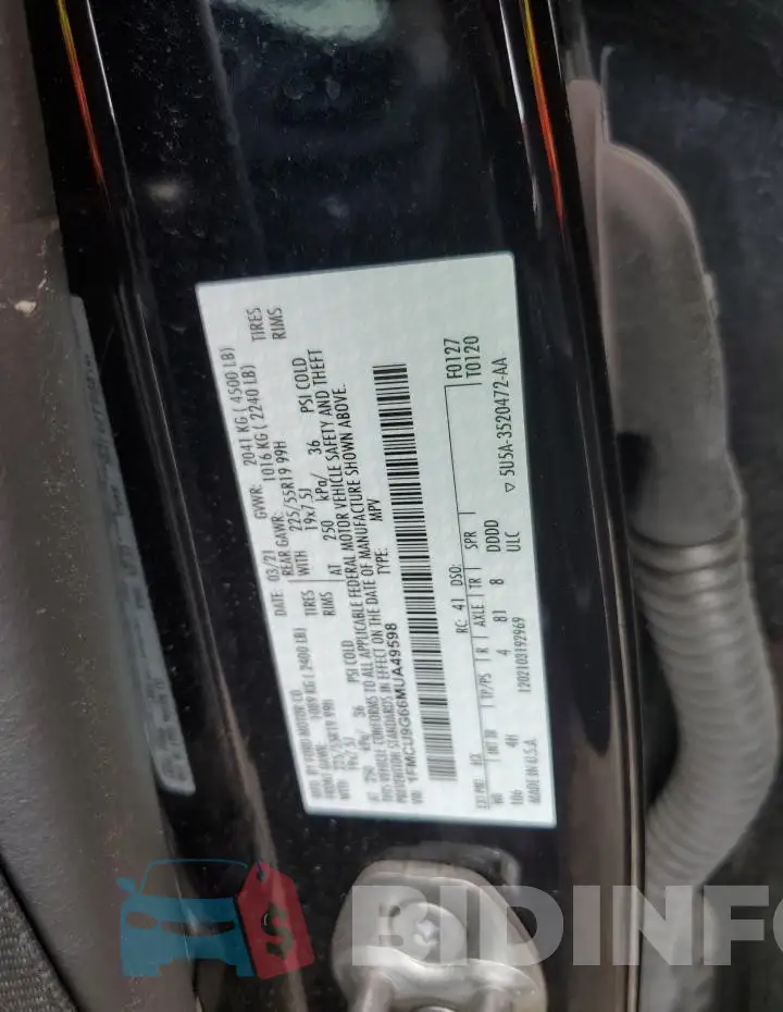 1FMCU9G66MUA49598 Photo# 12
