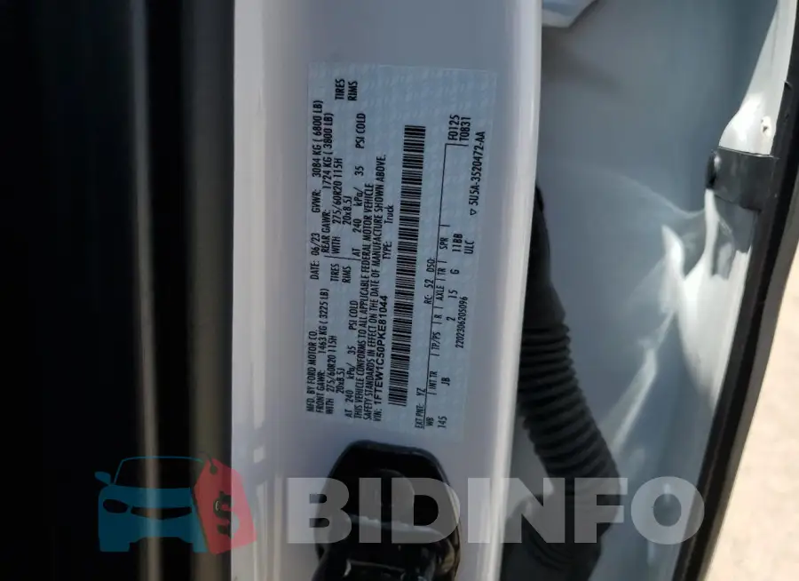 1FTEW1C50PKE81044 Photo# 14