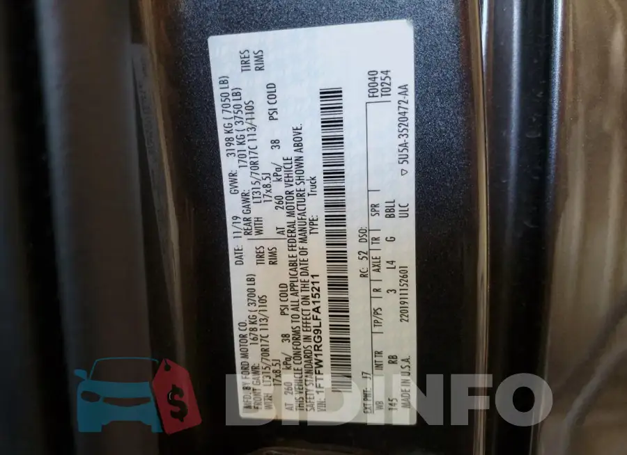 1FTFW1RG9LFA15211 Photo# 12