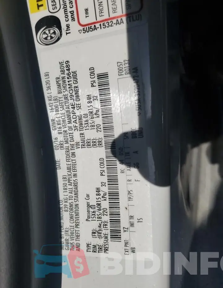 3FADP4EJ9GM156489 Photo# 12