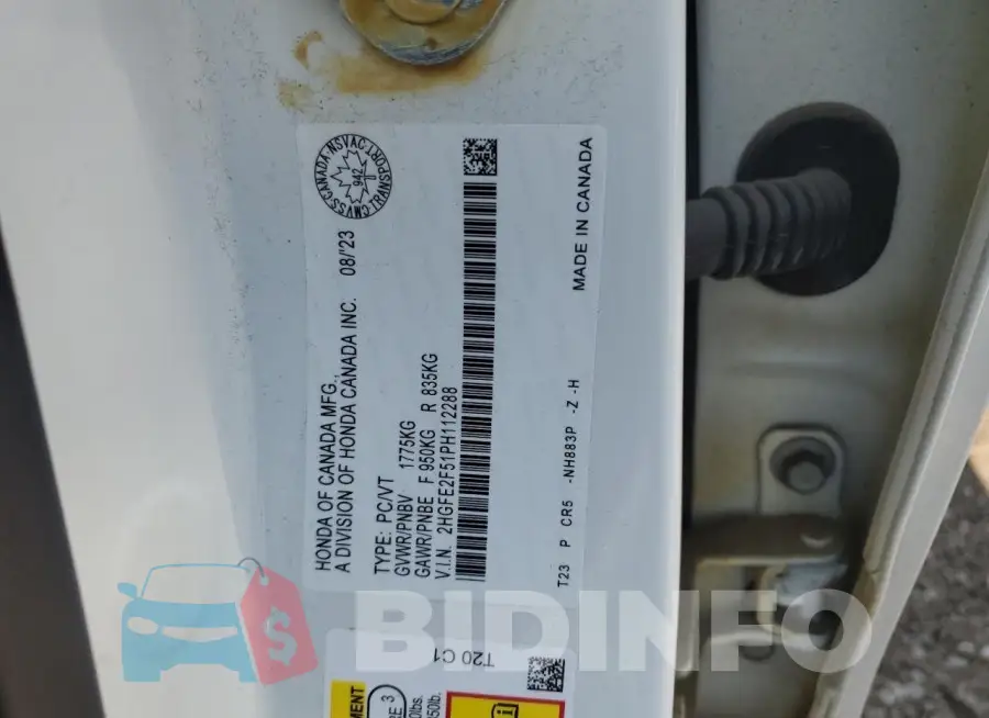 2HGFE2F51PH112288 Photo# 12
