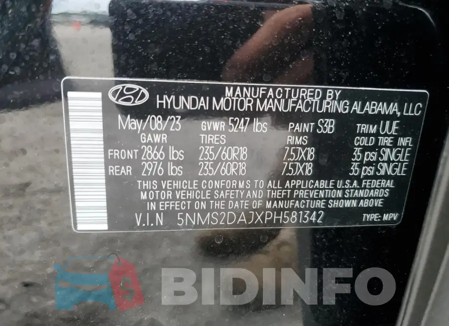 5NMS2DAJXPH581342 Photo# 13