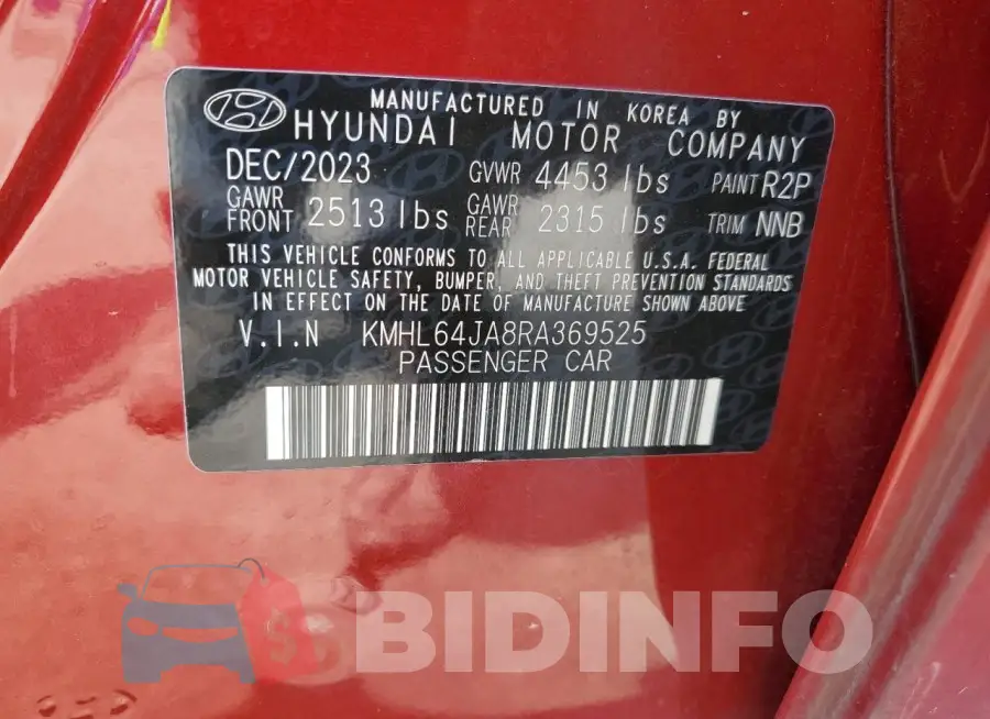 KMHL64JA8RA369525 Photo# 12