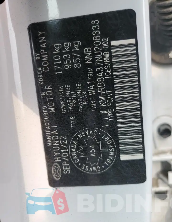 KMHRB8A37NU208333 Photo# 12