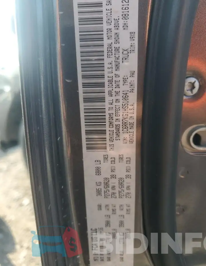 1C6RR7KG1HS510641 Photo# 12