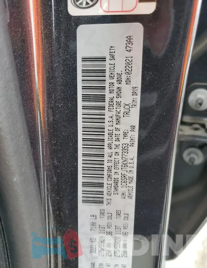1C6SRFJT6KN773353 Photo# 12