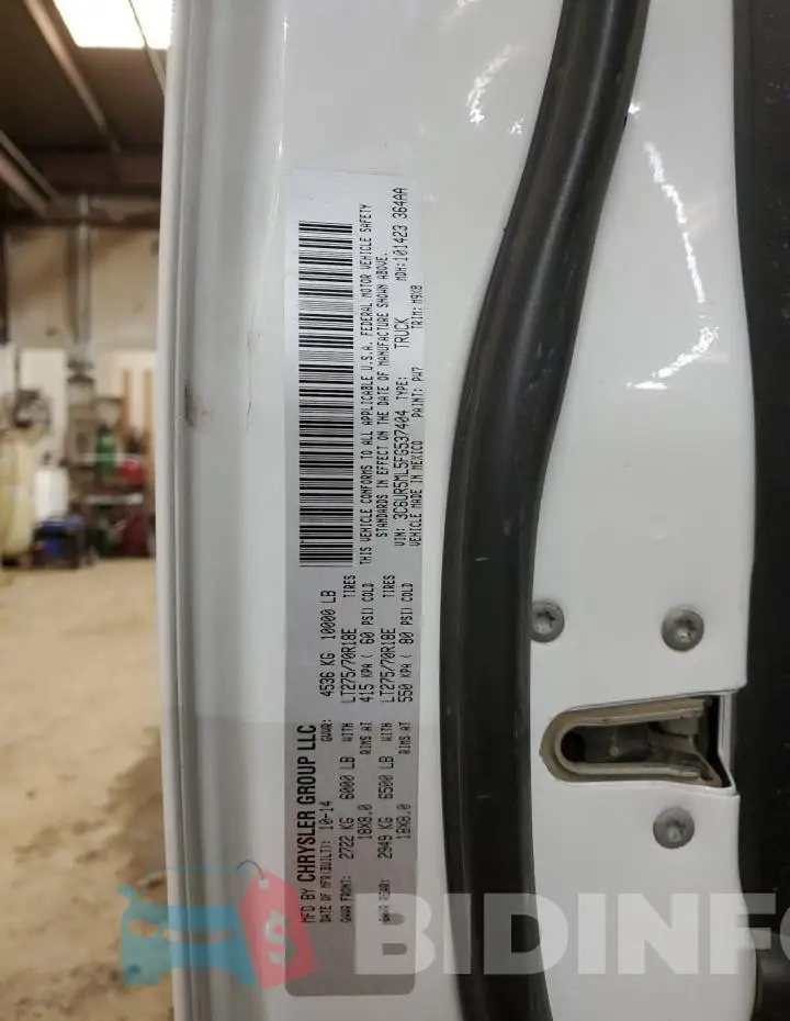 3C6UR5ML5FG537404 Photo# 13