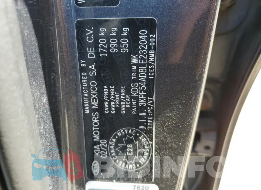 3KPF54AD8LE232040 Photo# 13