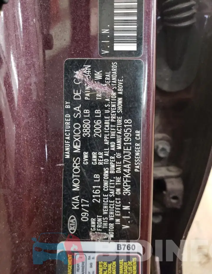 3KPFK4A70JE199518 Photo# 12
