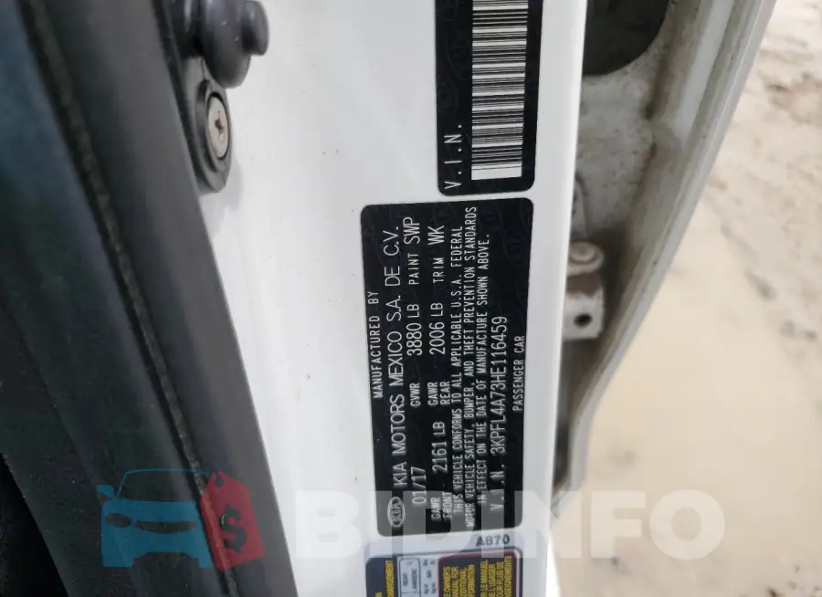 3KPFL4A73HE116459 Photo# 12