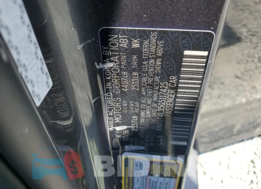 KNAGT4L35G5117425 Photo# 12