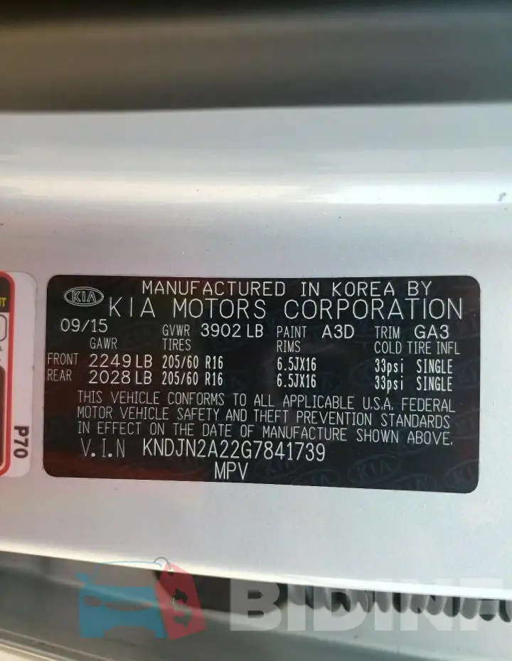 KNDJN2A22G7841739 Photo# 12