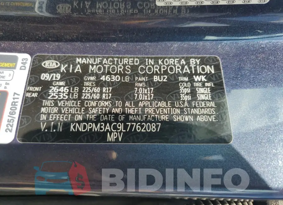 KNDPM3AC9L7762087 Photo# 13