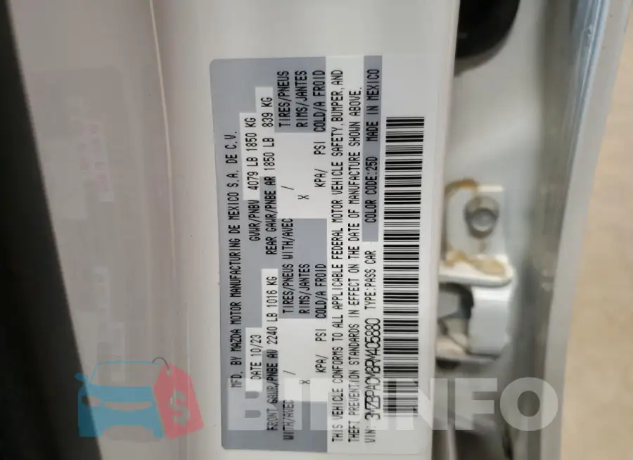 3MZBPACM8RM405880 Photo# 12