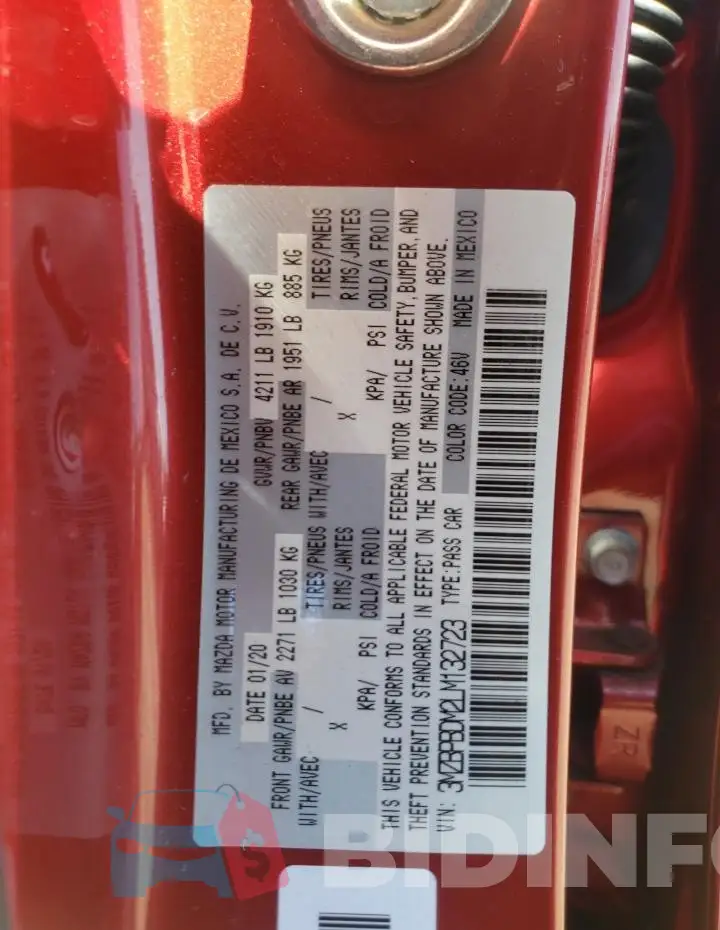 3MZBPBDM2LM132723 Photo# 12