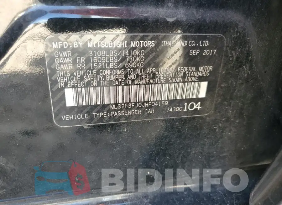 ML32F3FJ0JHF04159 Photo# 12