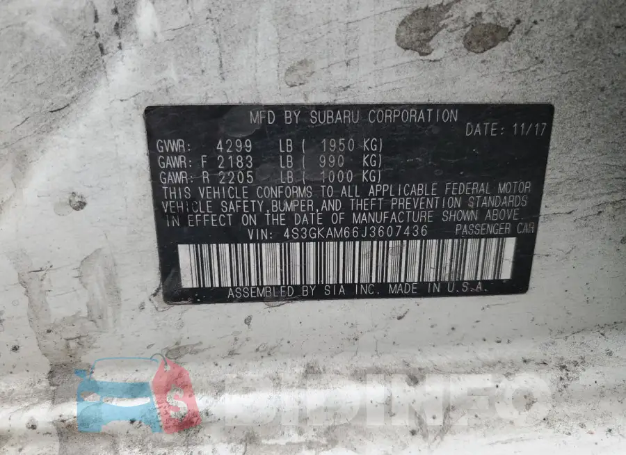 4S3GKAM66J3607436 Photo# 12