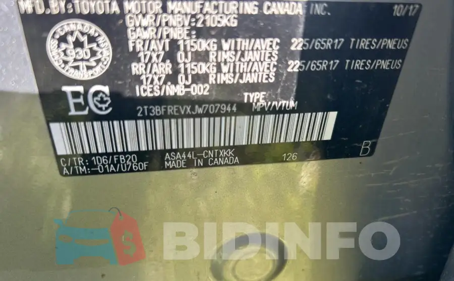 2T3BFREVXJW707944 Photo# 10