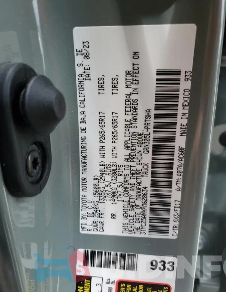 3TMCZ5ANXPM628634 Photo# 12