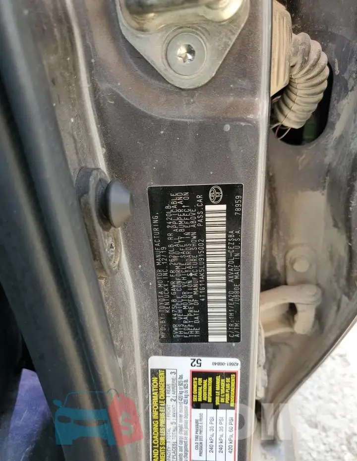 4T1G11AK5LU915002 Photo# 12