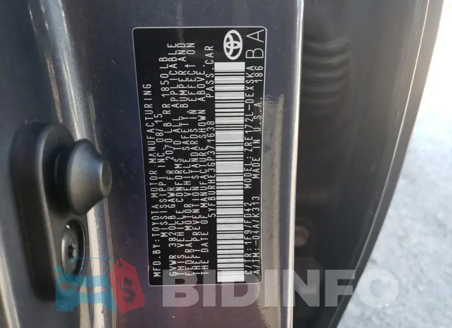 5YFBURHE3GP371638 Photo# 12