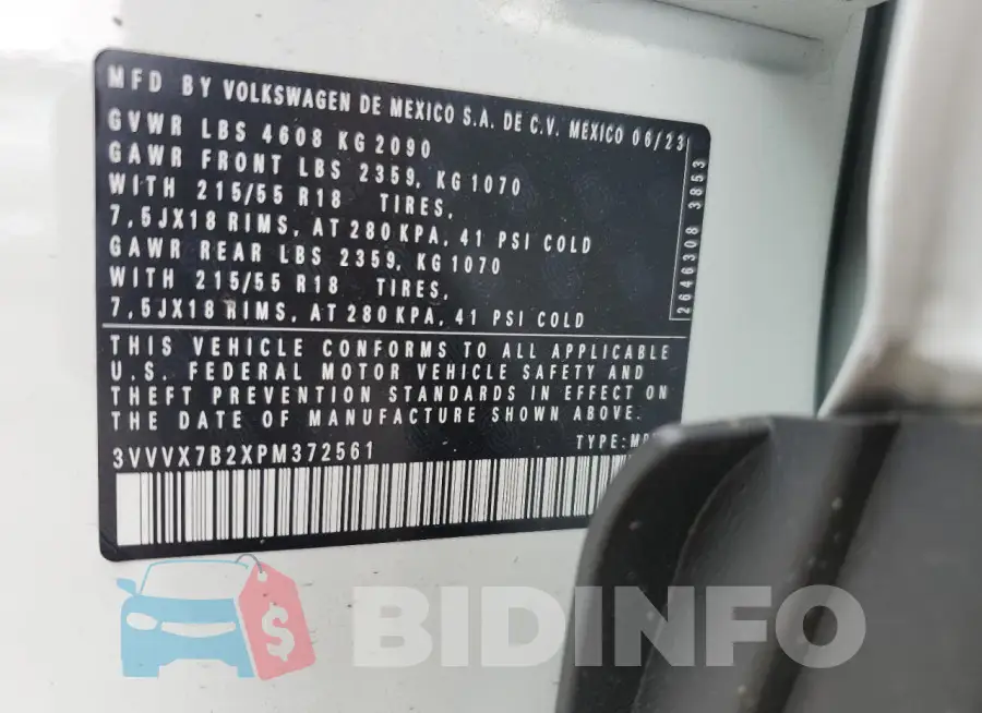 3VVVX7B2XPM372561 Photo# 13